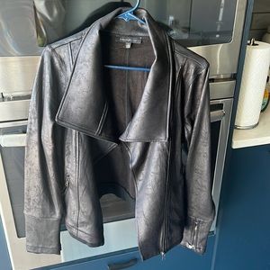 Black leather style jacket never worn, bought from Vici